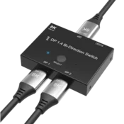 CABLEDECONN DisplayPort 8K DP 1.4 Switch – bi-direction razdelilnik 8K/4K 120Hz