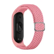 Xiaomi Zapestnica iz blaga za Mi Band 6 5 4 3, roza pletena tkanina