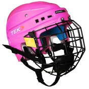 Hokejska čelada POWERTEK V3.0 Combo Pink Junior XS