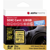 AgfaPhoto SDXC UHS II 128GB Professional High Speed U3 V90