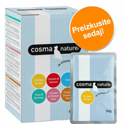 18x50g Mešano pakiranje Cosma Nature vrečke za mačke