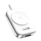WG - Magnetna polnilna naprava USB-C za Apple Watch, bela in srebrna
