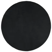 vidaXL vidaXL Preproga OVIEDO s kratkimi vlakni črna O 120 cm, (21234822)