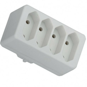 Elit+ cetvorostruki euro razvodnik 16a 250v beli ( EL7583 )