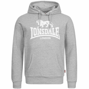 Moški pulover s kapuco Lonsdale 117033-Green/White
