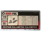 Komplet mazalnih priključkov colski 110 kosov 14365