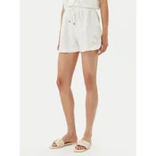 ACCESS FASHION Kratke hlače iz tkanine 53-5060-133 Bela Loose Fit