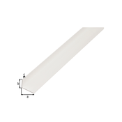 KOTNI PROFIL GAH ALBERTS PVC, 40X10X2X1000 MM BEL