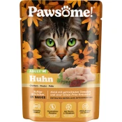 Pawsome! Mokra mačja hrana Adult - piščanec - 85 g