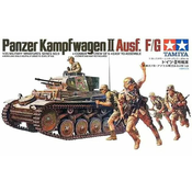 Tamiya maketa-miniatura Panzer Kampfwagen II Ausf. F-G • maketa-miniatura 1:35 tanki in oklepniki • Level 3