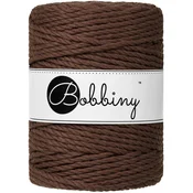 Bobbiny 3PLY Macramé Rope 5 mm 100 m Chocolate Brown Vrvica