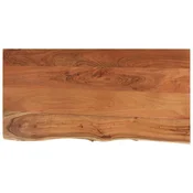 Stolna ploca 80x40x3,8 cm pravokutna bagremovo drvo živi rub