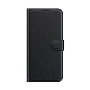 Etui Litchi za Huawei P50 - črn