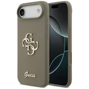 Ovitek Guess Silicone Big 4G Script za iPhone Air - brown