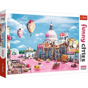 Trefl Puzzle Zabavna mesta - Sladke Benetke / 1000 kosov