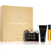 Salvatore Ferragamo Signorina Misteriosa Darilni set, Parfumska voda 100ml + Losjon za telo 50ml + Parfumska voda 10ml
