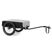 KLARFIT Companion, prikolica, 40kg /50 litrov, prikolica za kolesa, ročna prikolica , črna barva (BCT1-Companion-Grey)