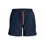 JACK & JONES Kratke kopalne hlače JPSTKAUAI  mornarska / oranžna