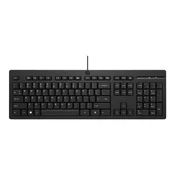 HP Tastatura 125 G2 WD, USB, BHS karakteri, Crna