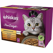 Macja hrana Whiskas Pure Delight Kokoš puran patka ptice 12 x 85 g