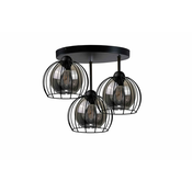Plafonski luster SOLO BLACK 3xE27/60W/230V precnik 30 cm