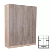 Garderobna omara Miami 160x205 cm york hrast-sonoma hrast