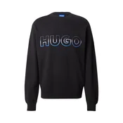 HUGO Majica Nogocrew modra/črna/bela