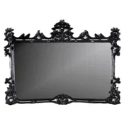 Casa Padrino luxury baroque mirror black - Magnificent solid wood wall mirror in baroque style - Luxury furniture in baroque style - Baroque furniture - Noble & Magnificent