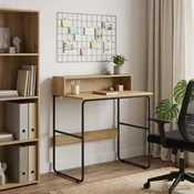 vidaXL Miza s shrambo Artisan hrast 80 x 50 x 91 cm