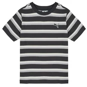 PUMA Essentials Striped Tee Youth, Clothing, Black, 9-10Y