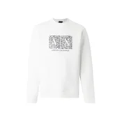 ARMANI EXCHANGE Majica mornarska/golobje modra/off-bela