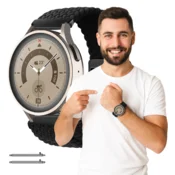 Pašček za HUAWEI WATCH GT 2 3 GT2 GT3 42MM PRO 43MM črne barve