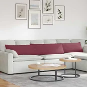 Jastucici za sofu 2 pcs Vinska crvena 200 x 40 cm tkanina