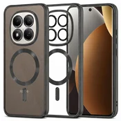 Ovitek Techsuit Luxury Crystal MagSafe za Xiaomi Redmi Note 15 Pro Plus/Poco M8 Pro - črn