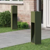 Solarna LED svjetiljka za stazu 2 pcs Maslinasto zelena