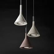 Foscarini Aplomb Mini viseča svetilka iz betona, bela - Kuhinja - Dizajn
