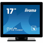 Iiyama ProLite T1721MSC-B1 - 43 cm (17 inca)  LED  multi-touch zaslon  zvucnik  DVI