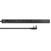 shumee Lanview UK Rackmount Power Line, 1.4U, 13A, 10 vtičnic, 3m kabel, LVR-3MUK-SPD-UK10