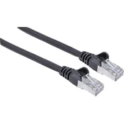 Intellinet Intellinet 736855 RJ45 omrežni kabel\, Patch kabel CAT 6a S/FTP 10.00 m črna zaščita iz folije\, pletena zaščita\, brez halogena 1 kos, (20417697)