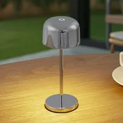 Lucande LED namizna svetilka na akumulator Quill, krom, CCT, z možnostjo - Sodobni - krom z visokim sijajem - Aluminij