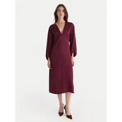 ViCOLO Cocktail obleka TF0250 Bordo rdeča Regular Fit