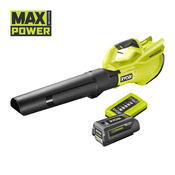 RYOBI RYOBI RY36BLB-140 36V MAX POWER akumulatorski puhalnik listja + 4Ah bat. + polnilnik