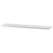 Autronic Stenska polica 120 cm, MDF, barva bela visok sijaj, pakirano v zaščitno folijo P-002 WT