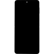 LCD zaslon + dotik + sprednja maska Samsung F766 Galaxy Z Flip 7 5G črna (servisni del)
