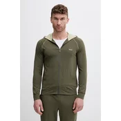 BOSS dukserica na zakopcavanje sa kapuljacom za muškarce od pamuka s elastanom Mix&Match Jacket H