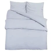 Vidaxl Posteljnina siva 200x200 cm bombaž