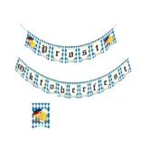 Nikcorp Oktoberfest girlanda 150 cm | Dekorativna pasica z zastavicami v bavarskem stilu za zabave in praznovanja