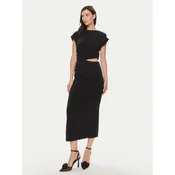 Imperial Koktel haljina ADOEHKP Crna Slim Fit