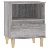Vidaxl Nočna omarica siva sonoma 40x35x50 cm