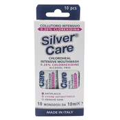 Silver Care Chloroheal ustna voda z 0,20% klorheksidina, 10 x 10 ml